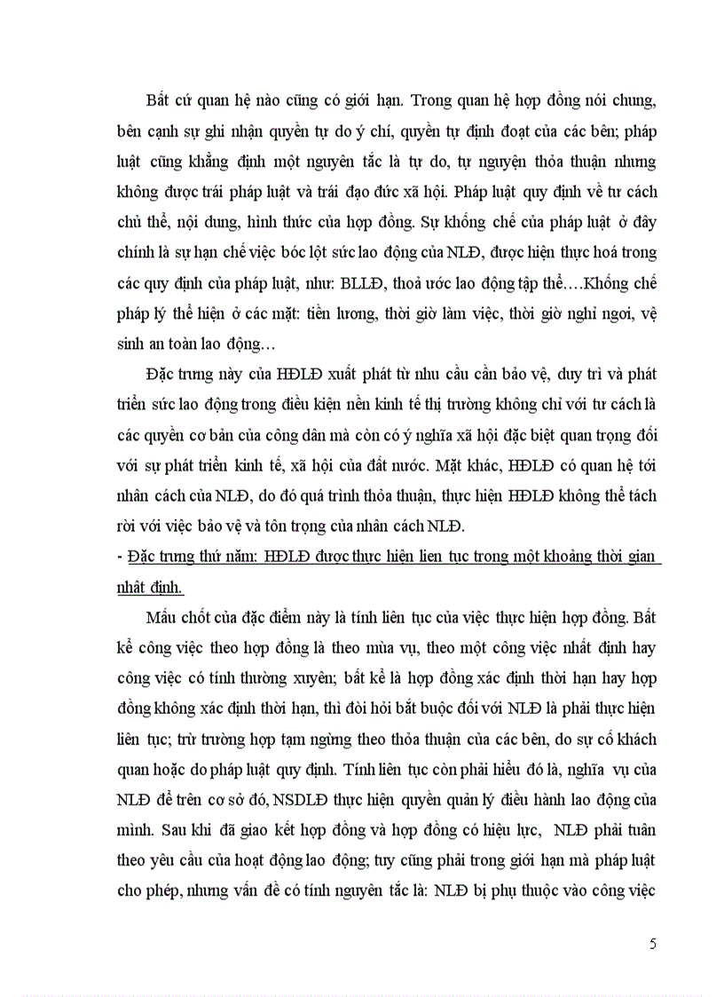 image for page 1 Phân tích đặc trưng của hợp đồng lao động và phân biệt với hợp đồng dịch vụ dân sự và giải quyết tình huống sau