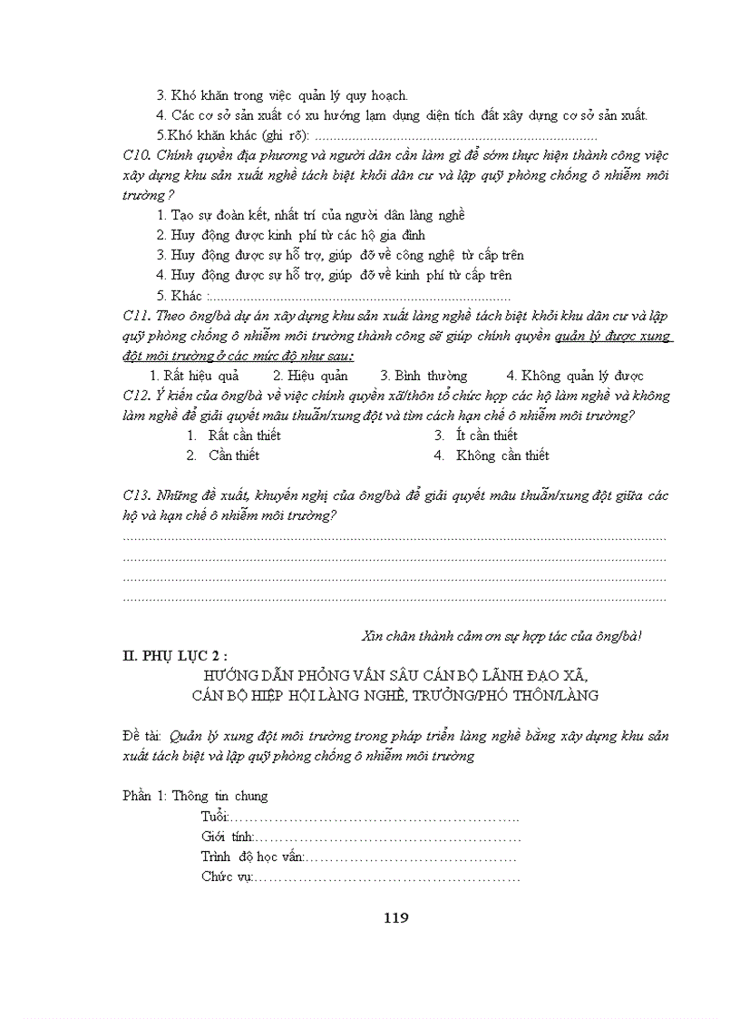image for page Quản lý xung đột môi trường trong phát triển làng nghề bằng xây dựng khu sản xuất tách biệt và lập quỹ phòng chống ô nhiễm môi trường