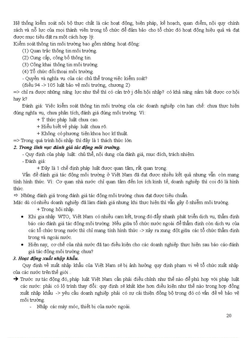 image for page Tài liệu thi Luật môi trường trong hội nhâp