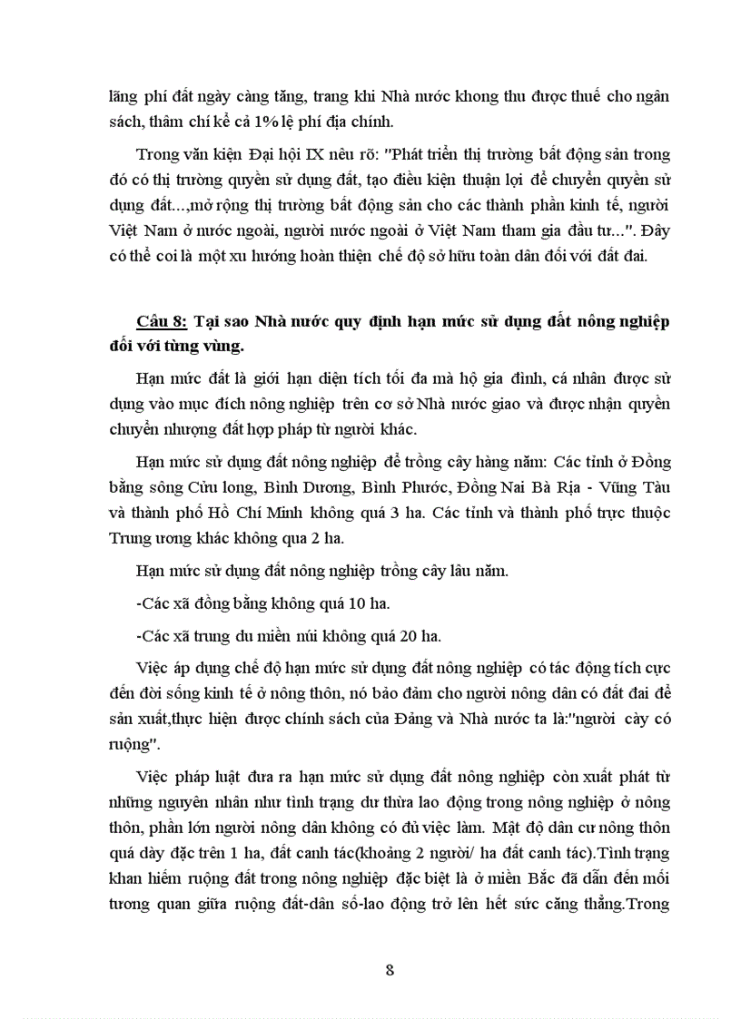 image for page Câu hỏi và trả lời môn Luật đất đai