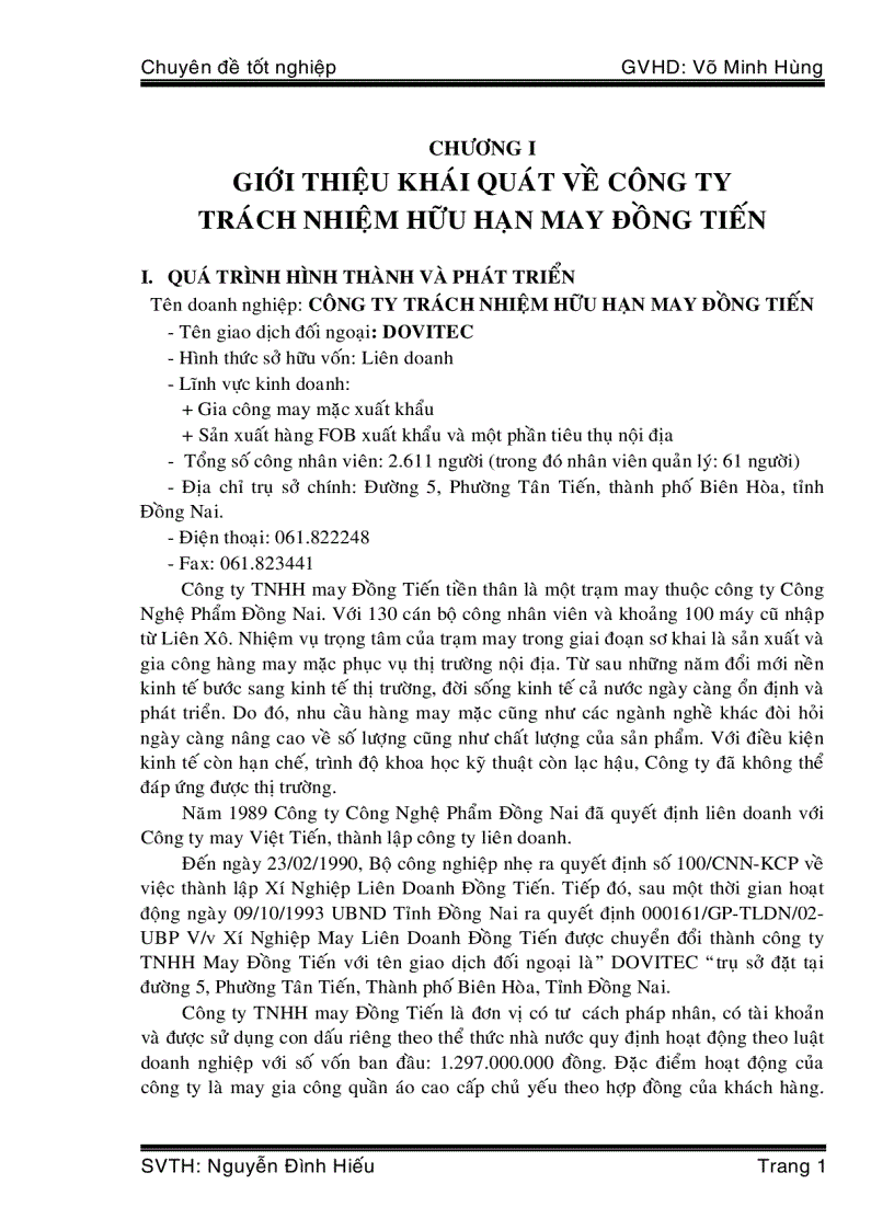 image for page Kế toán tập hợp chi phí sản xuất và tính giá thành sản phẩm tại công ty may Đồng Tiến