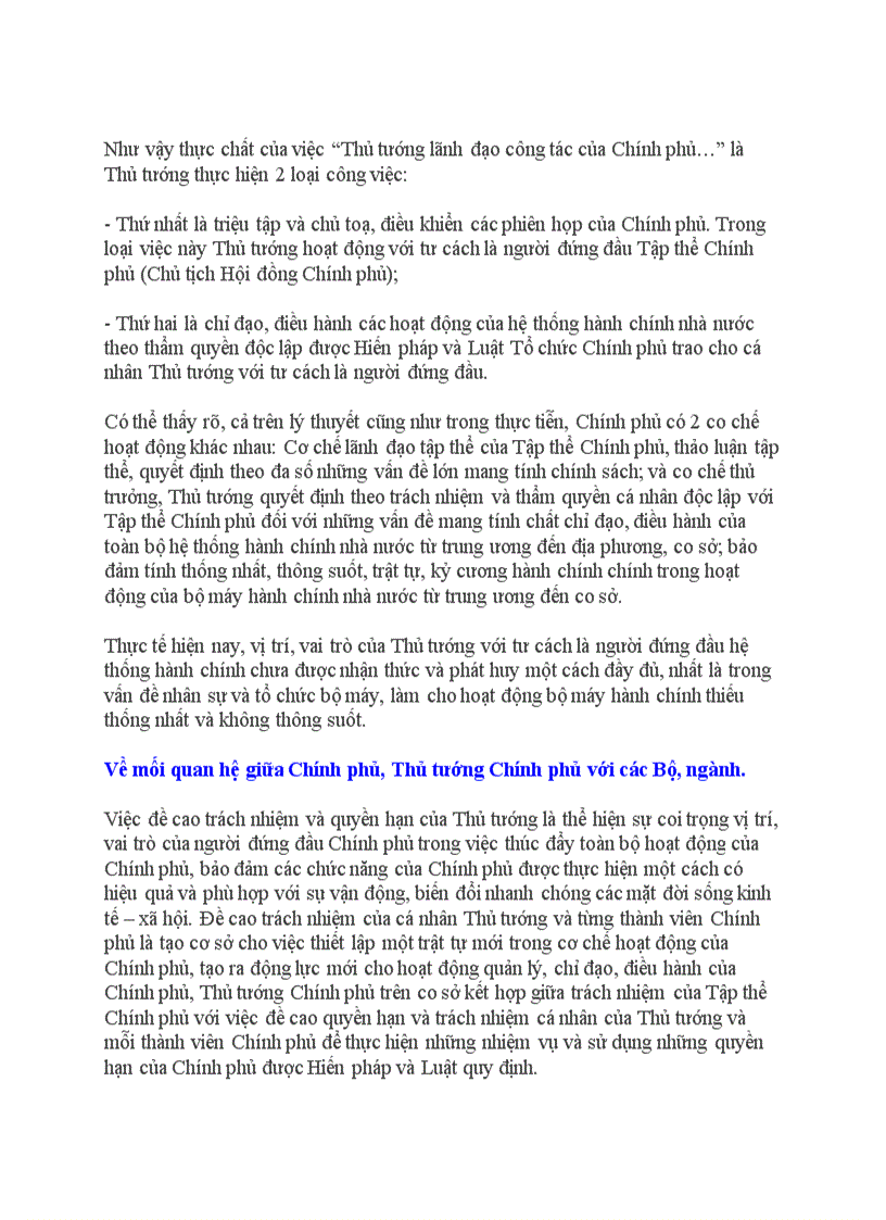 image for page Phân biệt vị trí vai trò chức năng của Chính phủ Thủ tướng Chính phủ