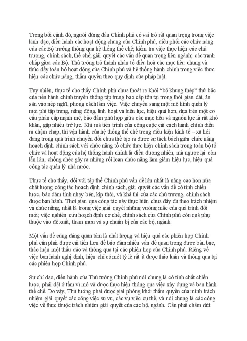 image for page Phân biệt vị trí vai trò chức năng của Chính phủ Thủ tướng Chính phủ