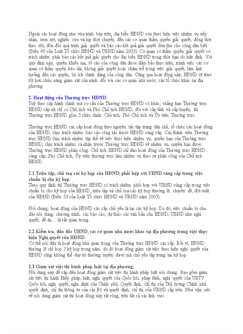 image for page Tổ chức và hoạt động của Hội đồng nhân dân