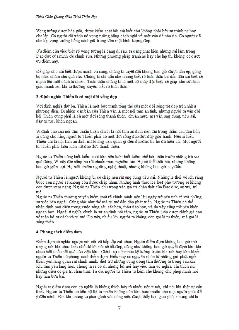 image for page Giáo trình thiền học Thích Chân Quang