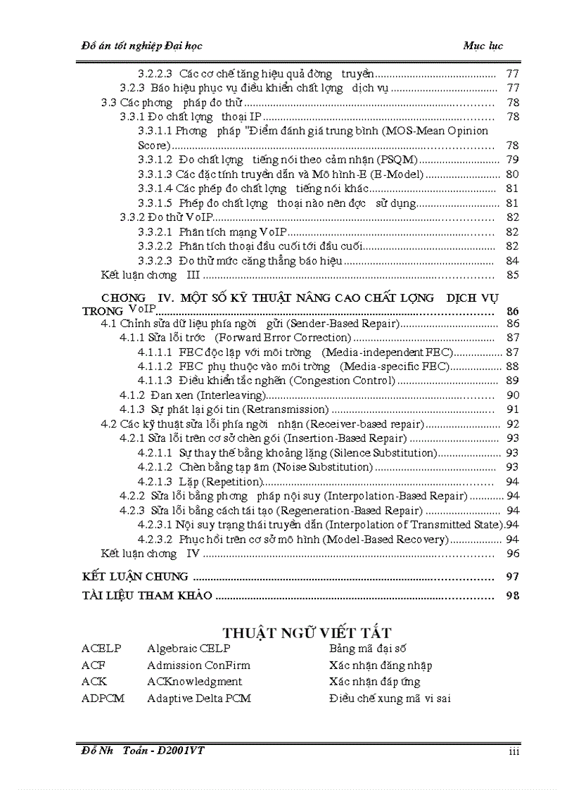 image for page MỘT SỐ GIẢI PHÁP NÂNG CAO CHẤT LƯỢNG DỊCH VỤ TRONG VoIP