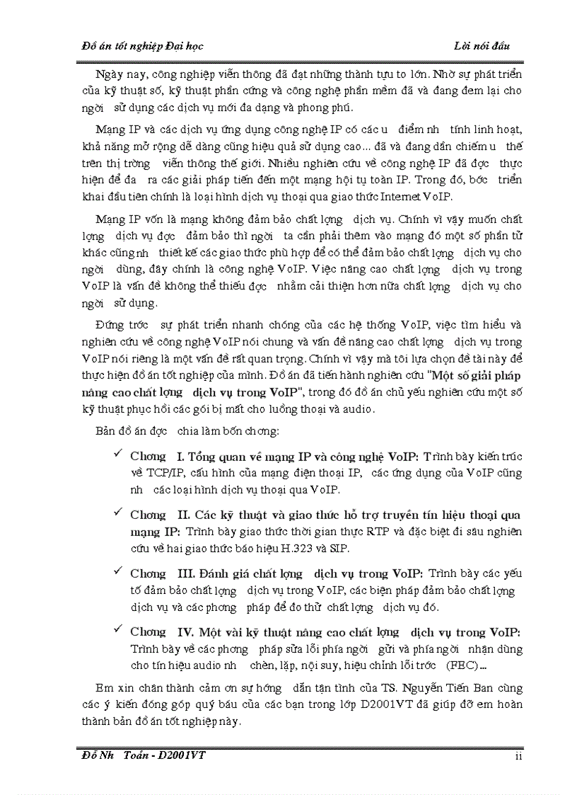 image for page MỘT SỐ GIẢI PHÁP NÂNG CAO CHẤT LƯỢNG DỊCH VỤ TRONG VoIP