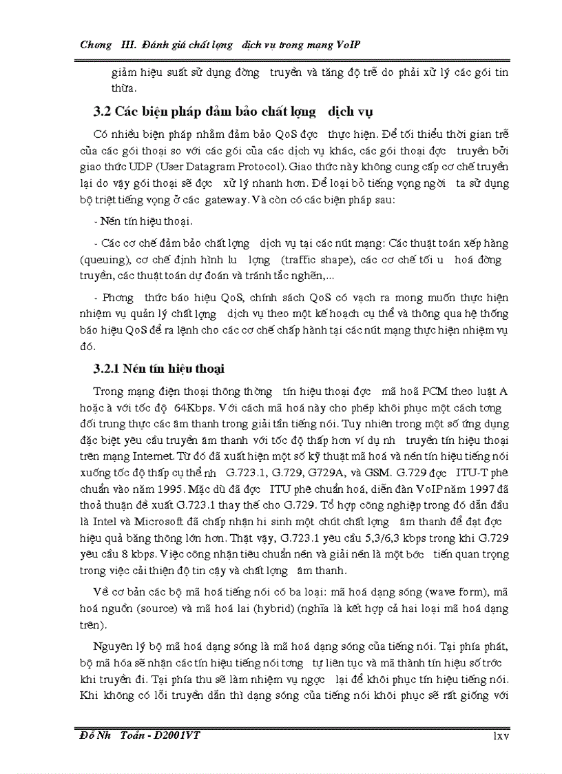 image for page MỘT SỐ GIẢI PHÁP NÂNG CAO CHẤT LƯỢNG DỊCH VỤ TRONG VoIP
