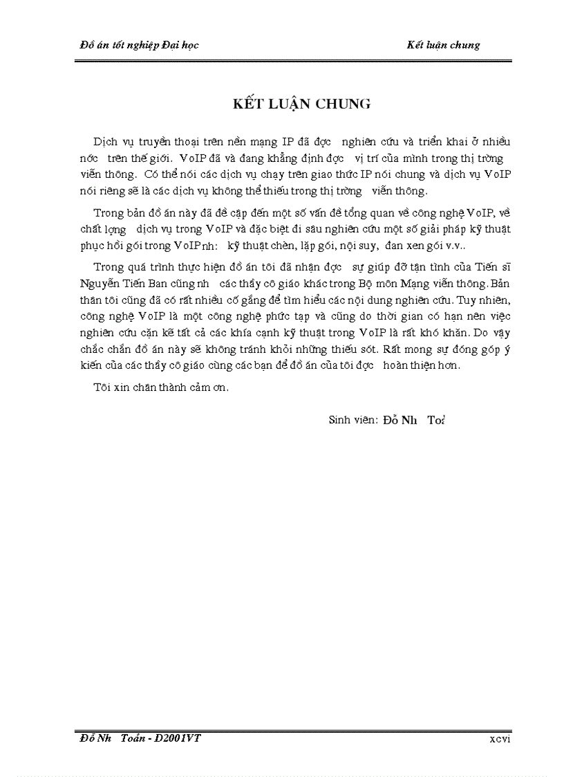 image for page MỘT SỐ GIẢI PHÁP NÂNG CAO CHẤT LƯỢNG DỊCH VỤ TRONG VoIP