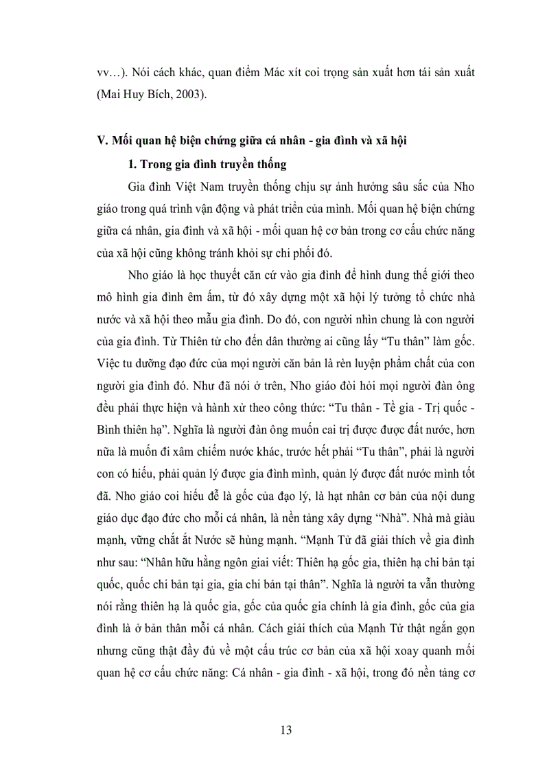 image for page Mối quan hệ biện chứng giữa cá nhân gia đình và xã hội