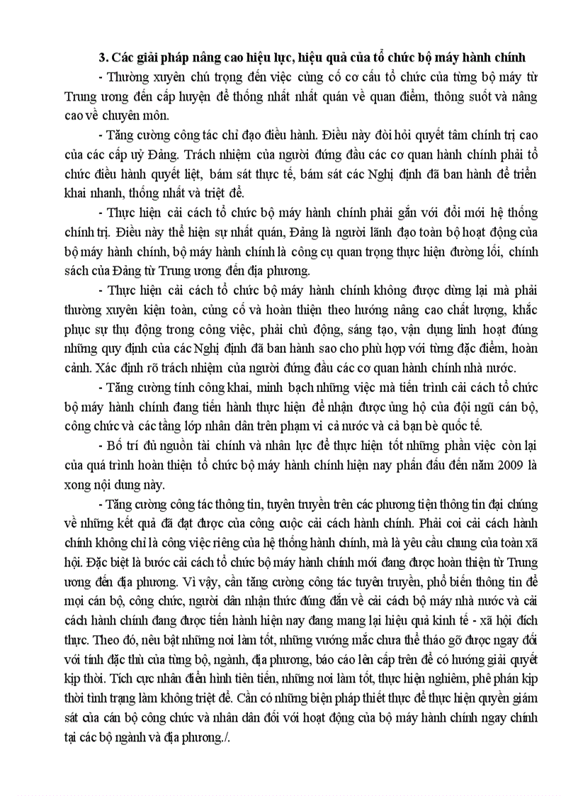 image for page Bàn về các giải pháp nâng cao hiệu lực hiệu quả của tổ chức bộ máy hành chính hiện nay