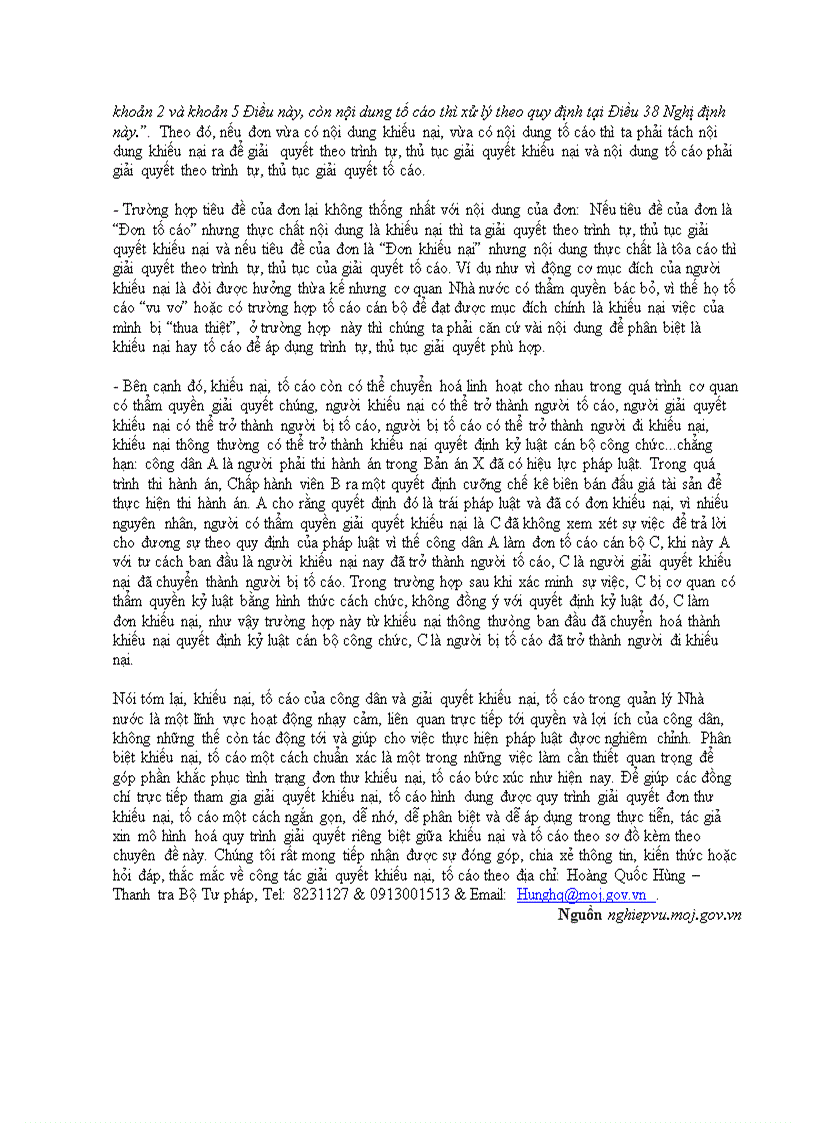 image for page Phân biệt khiếu nại và tố cáo một số vấn đề cần lưu ý khi giải quyết khiếu nại tố cáo