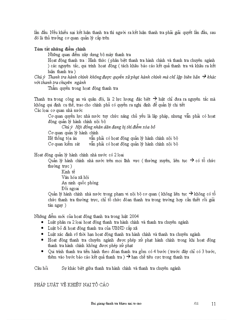 image for page Bài giảng thanh tra khiếu nại tố cáo