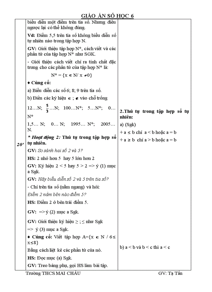 image for page Đề kiểm tra chuẩn đại số lớp 6