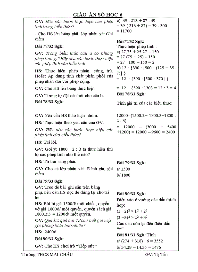 image for page Đề kiểm tra chuẩn đại số lớp 6
