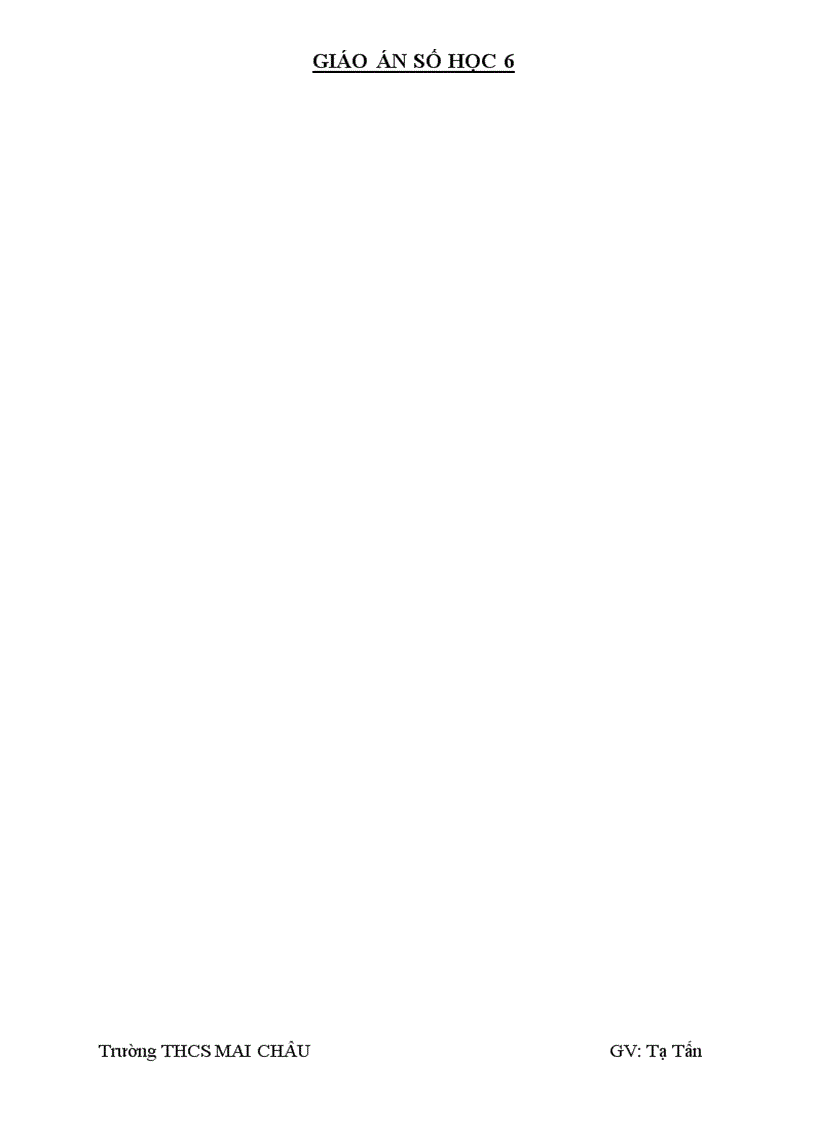 image for page Đề kiểm tra chuẩn đại số lớp 6