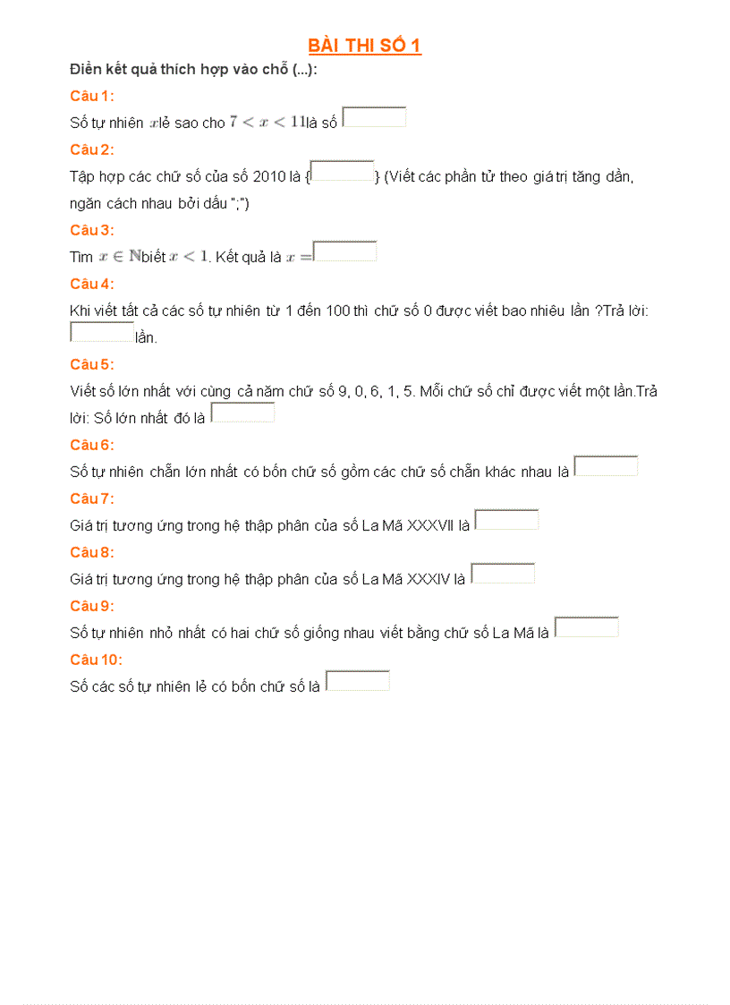 image for page Đề thi giải toán qua internet vòng 1