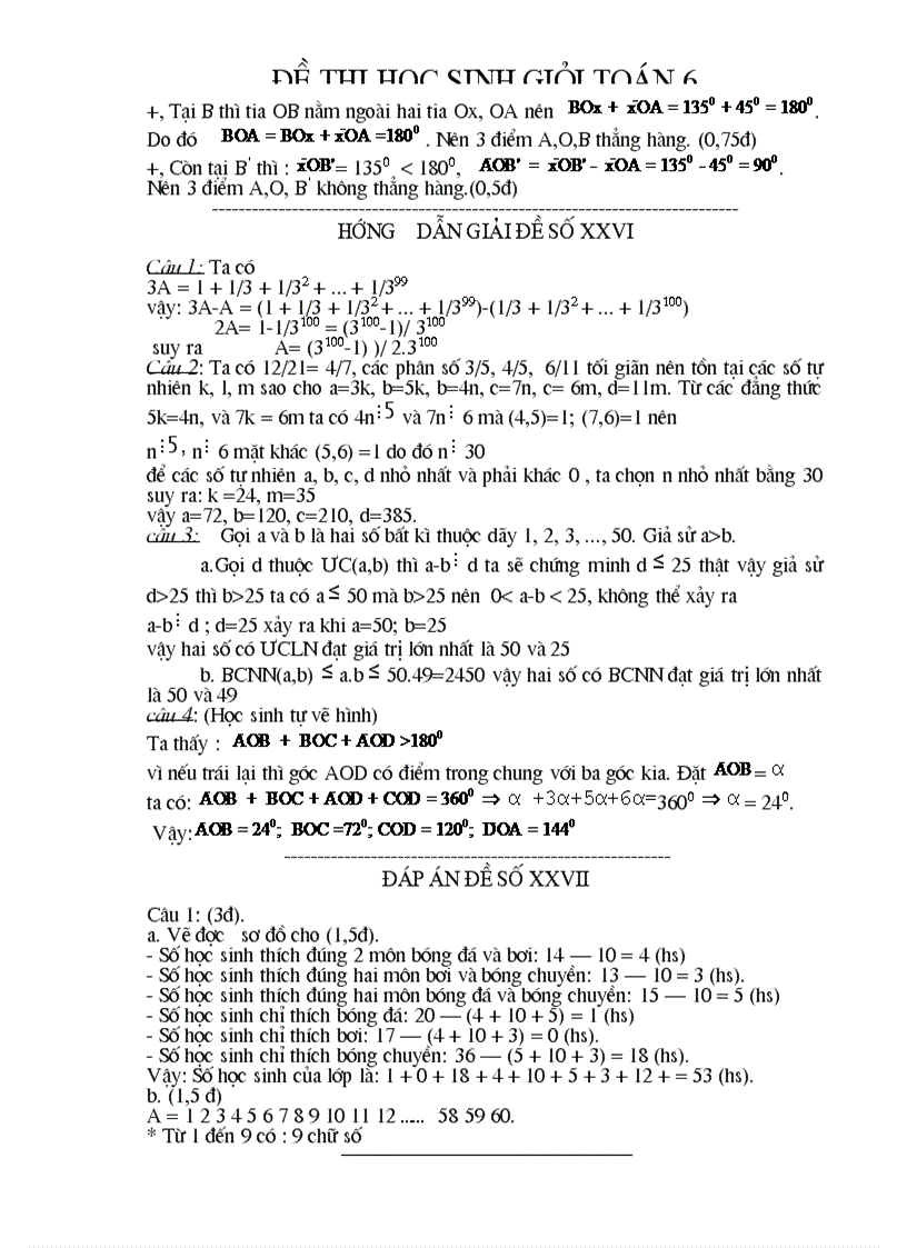image for page Đề thi Học sinh giỏi toán lớp 6