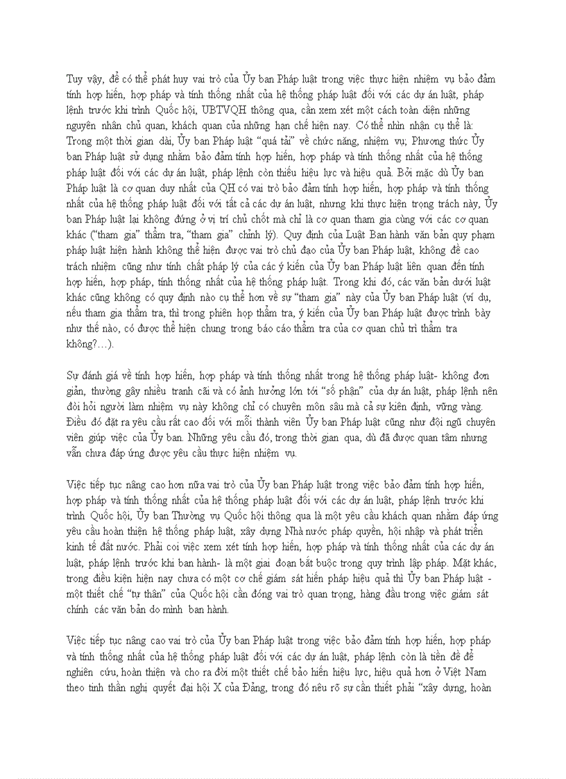 image for page Bảo đảm tính hợp hiến hợp pháp và tính thống nhất của hệ thống pháp luật