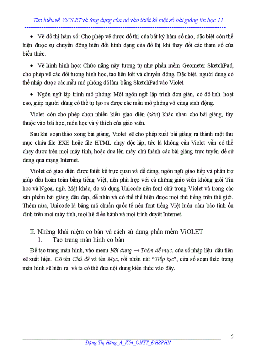image for page Tìm hiểu phần mềm violet và ứng dụng của nó trong việc xây dựng một số bài giảng môn tin học 11