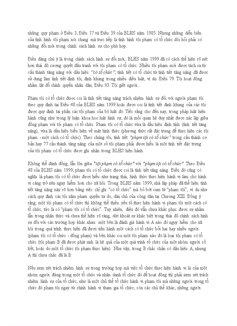 image for page Vấn đề tội phạm có tổ chức và trách nhiệm hình sự pháp nhân trong sửa đổi bộ luật hình sự 1999