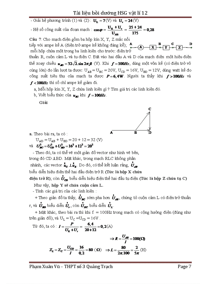 image for page Tài liệu bồi dưỡng học sinh giỏi vật lí 12