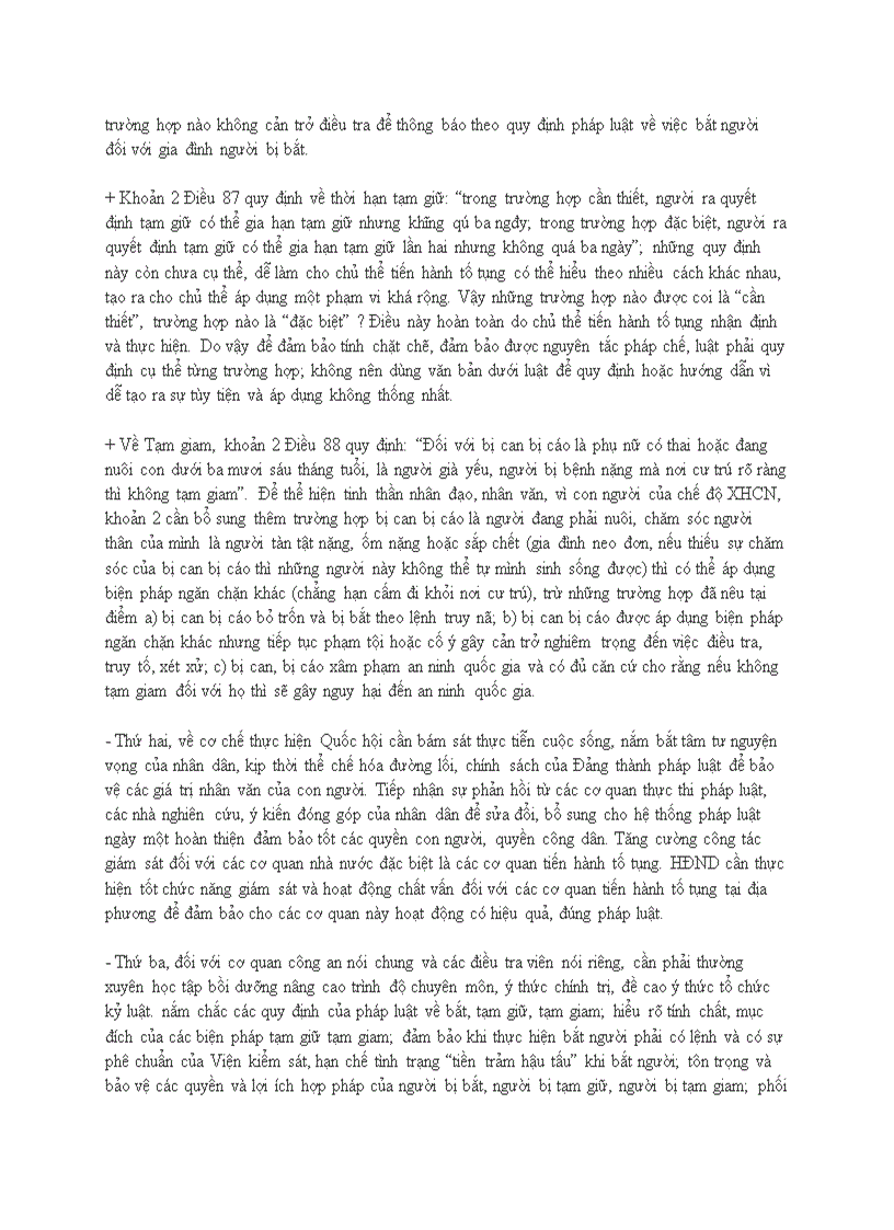 image for page Bảo đảm quyền con người trong việc bắt tạm giữ tạm giam