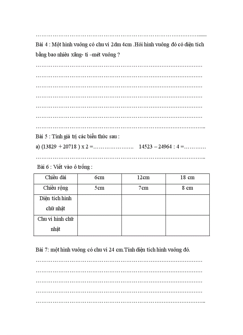 image for page Ôn tập toán lớp 6