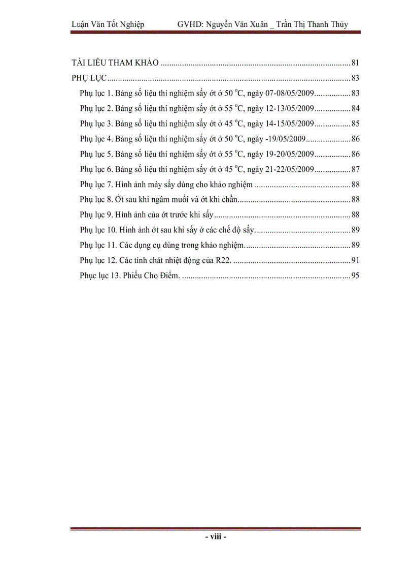 image for page Nghiên cứu quy trình công nghệ sấy ớt tính toán thiết kế máy sấy bơm nhiệt năng suất 200 kg mẻ