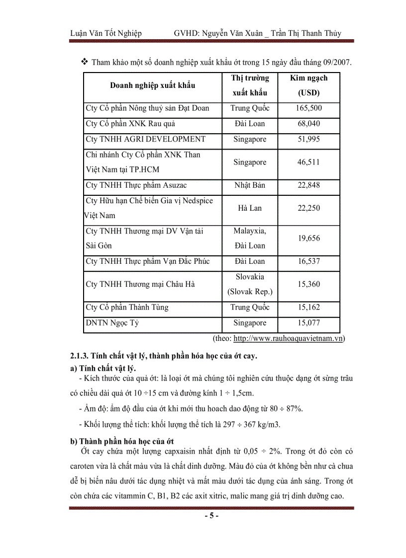 image for page Nghiên cứu quy trình công nghệ sấy ớt tính toán thiết kế máy sấy bơm nhiệt năng suất 200 kg mẻ