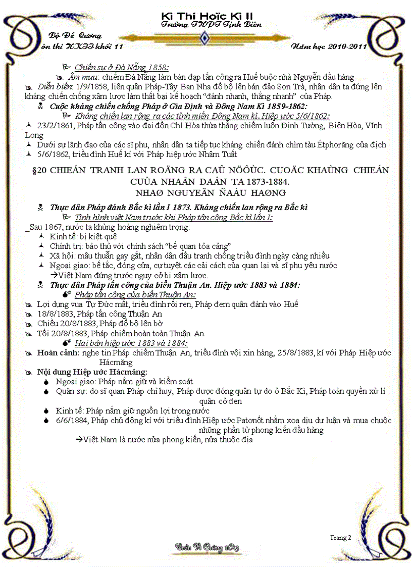 image for page Đề cương ôn thi sử khối 11