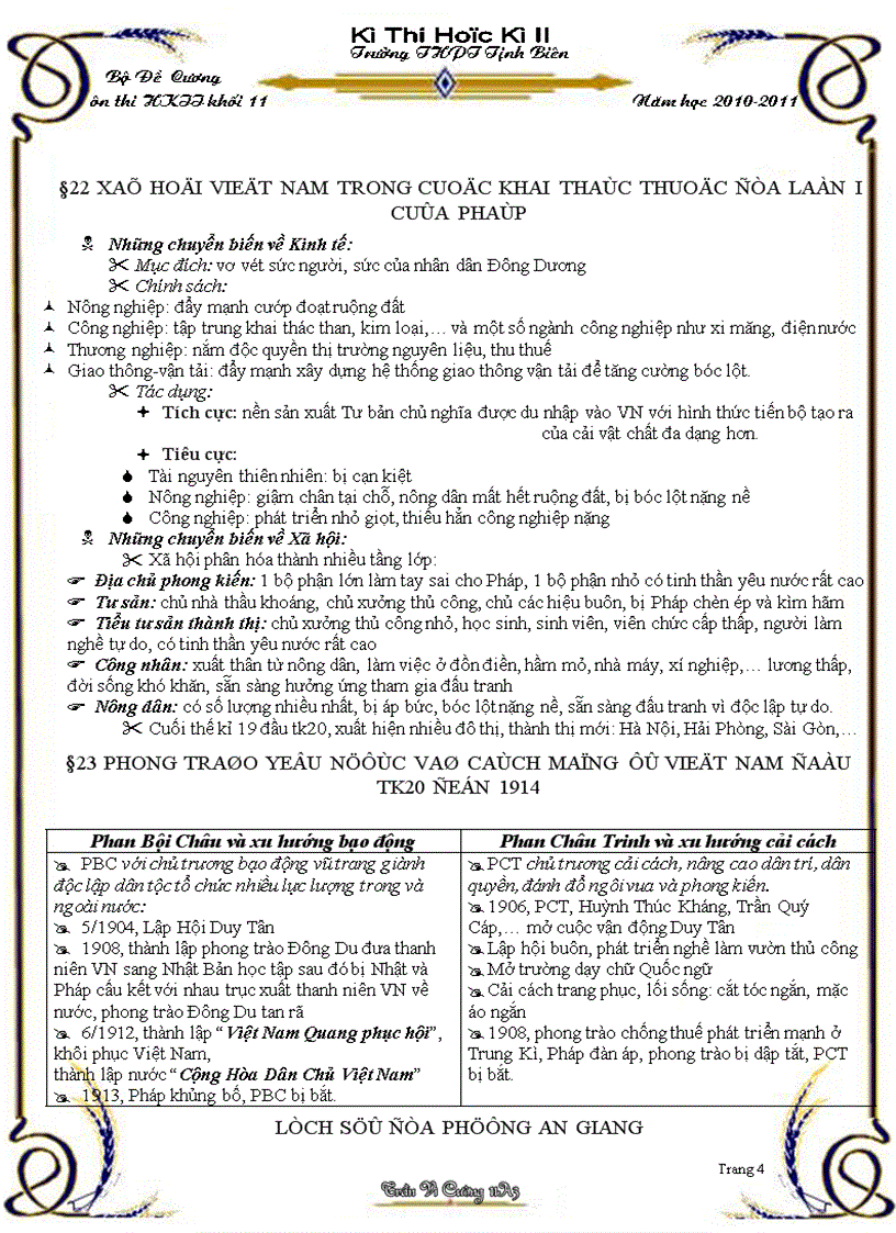 image for page Đề cương ôn thi sử khối 11