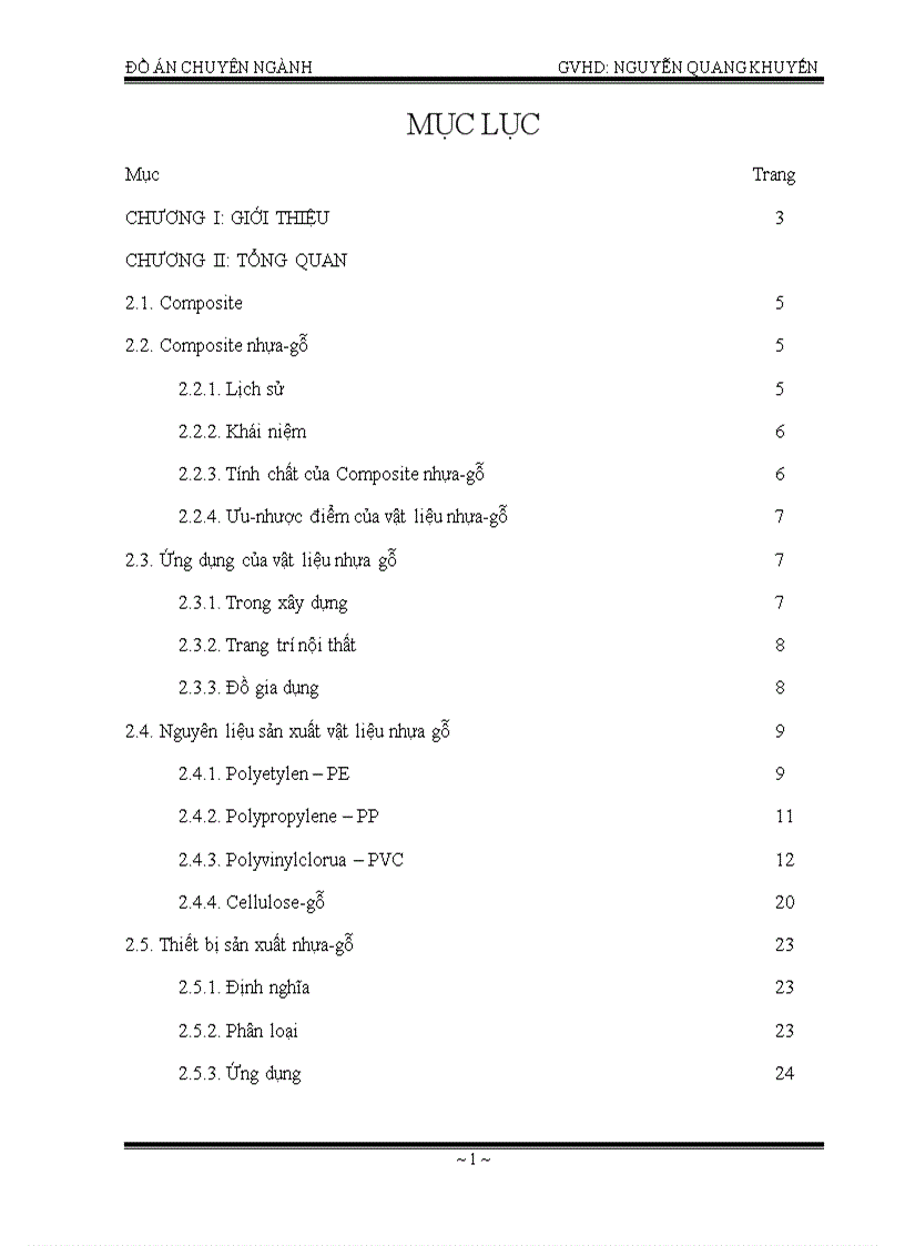 image for page Khảo sát về vật liệu nhựa gỗ đặc biệt là quy trình sản xuất nhựa gỗ bằng máy đùn trục vít