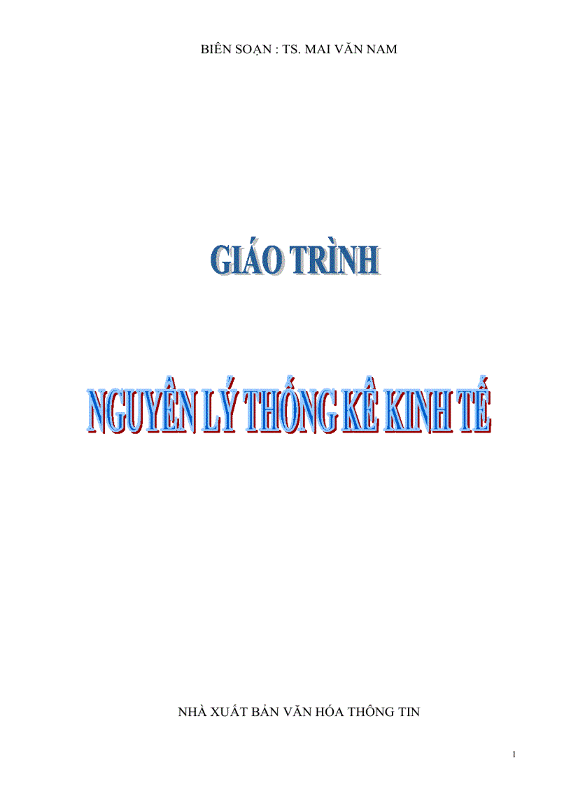 image for page Giáo trình nguyên lý thống kê kinh tế