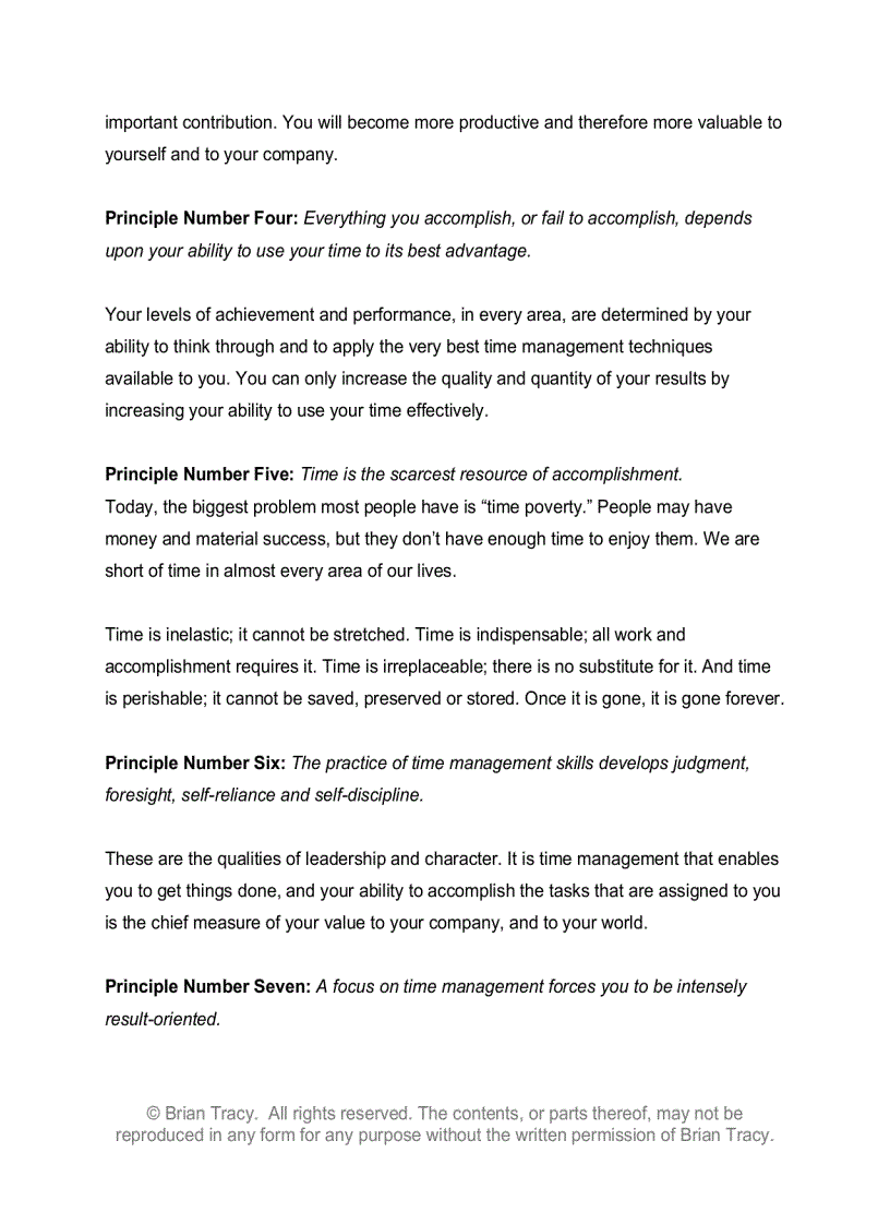 image for page Time Power Brian Tracy