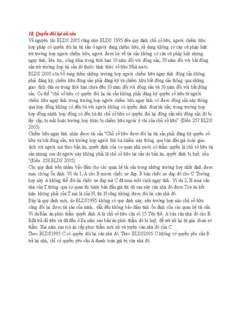image for page Áp dụng chế định tài sản và quyền sở hữu trong Bộ luật Dân sự Việt Nam 2005