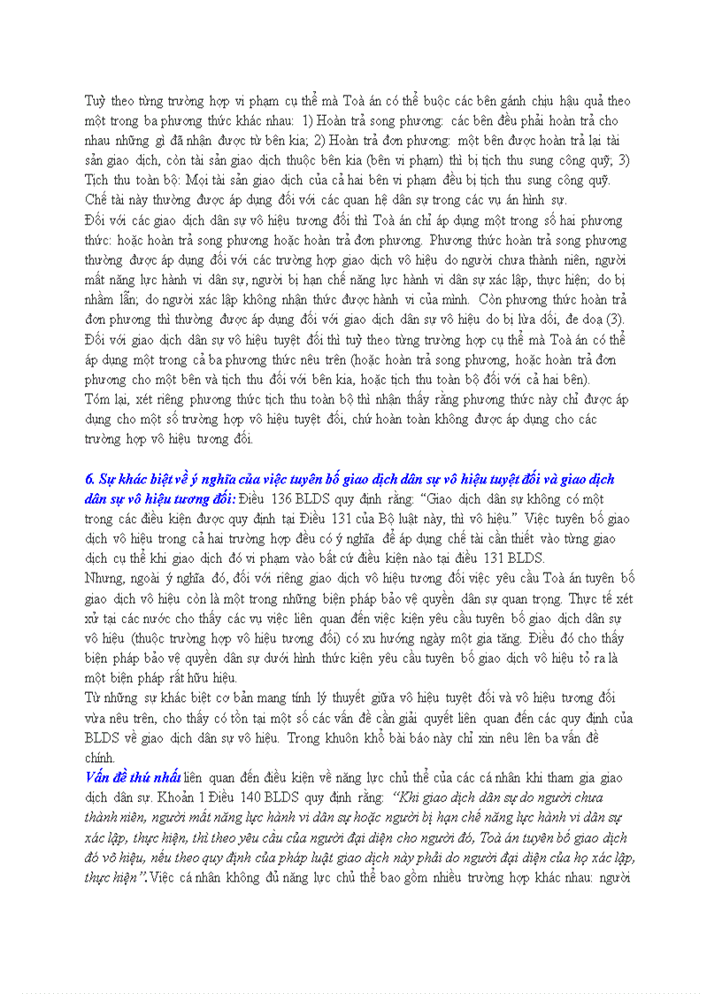 image for page Giao dịch dân sự vô hiệu tương đối và vô hiệu tuyệt đối