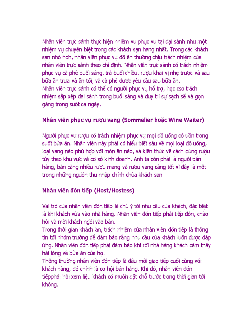 image for page Các bộ phận trong khu vực ăn uống