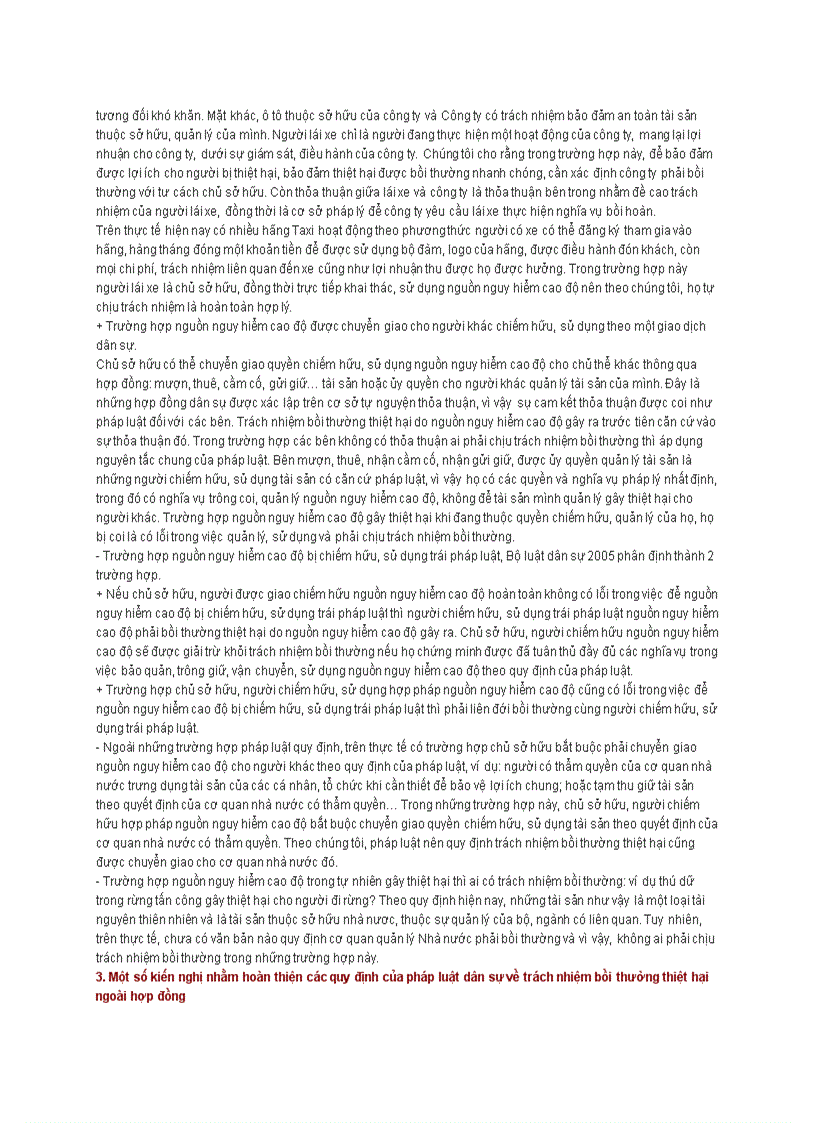 image for page Trách nhiệm bồi thường thiệt hại do nguồn nguy hiểm cao độ gây ra