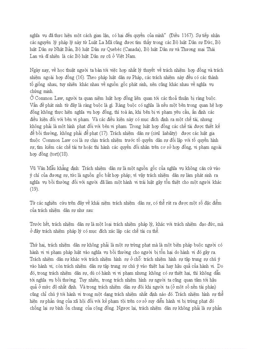 image for page Trách nhiệm dân sự so sánh và phê phán