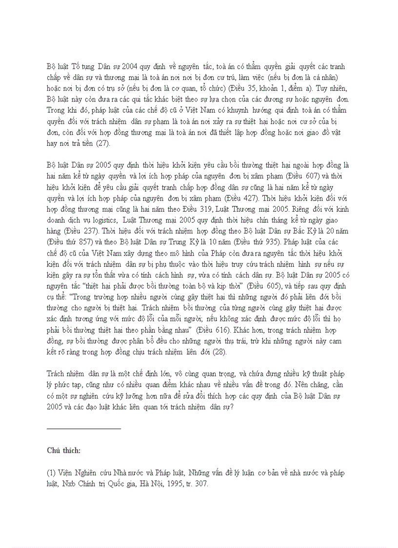 image for page Trách nhiệm dân sự so sánh và phê phán