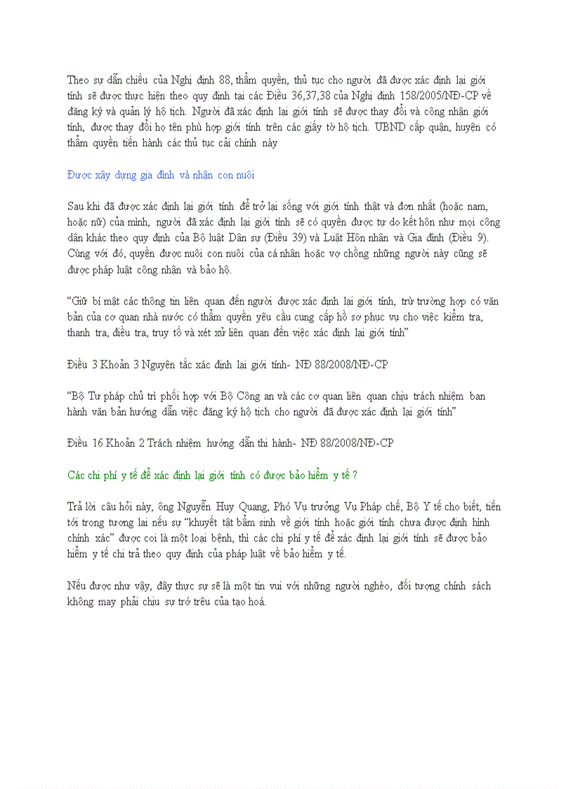 image for page Về quyền xác định lại giới tính trong bộ luật dân sự năm 2005 và nghị định số 88 2008 nđ cp