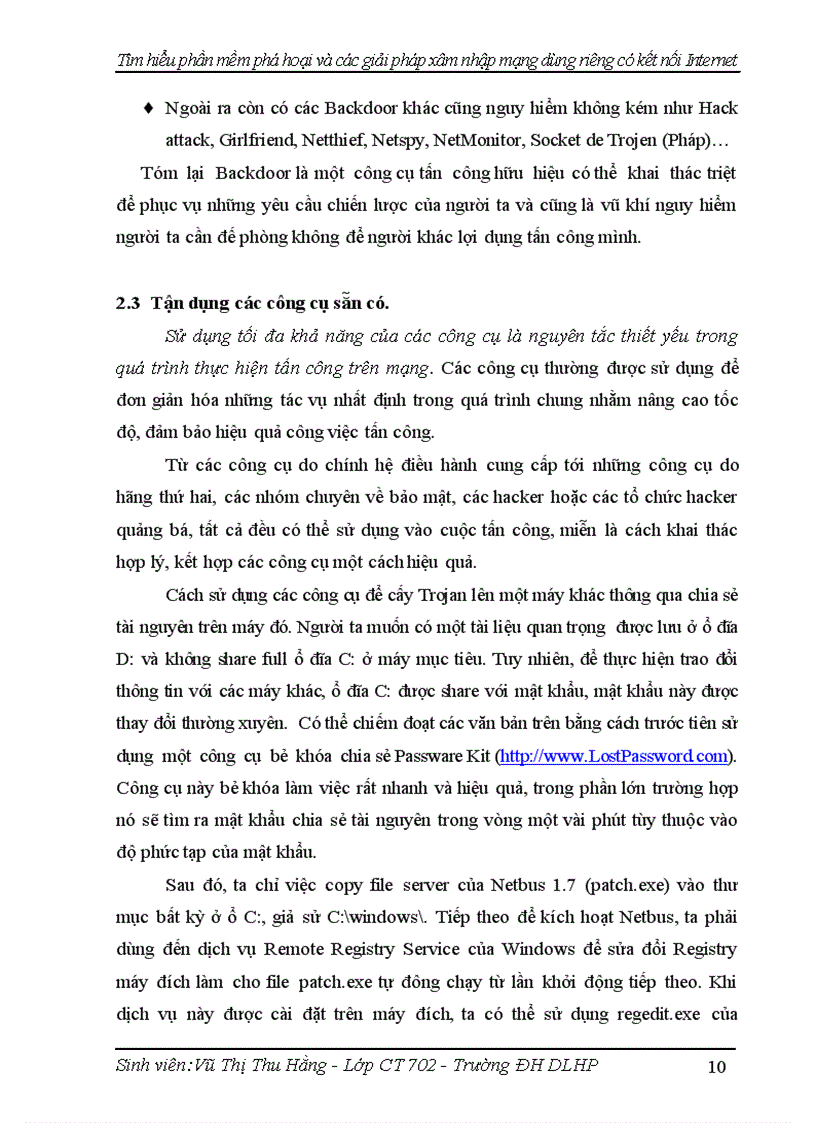 image for page Các giải pháp xâm nhập mạng dùng riêng có kết nối internet