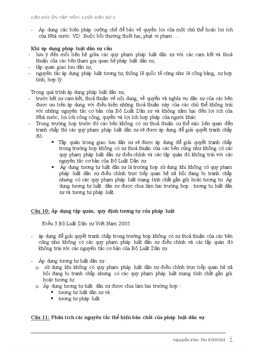 image for page Câu hỏi ôn tập môn Luật dân sự