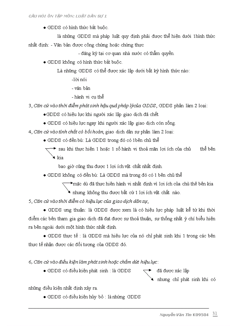 image for page Câu hỏi ôn tập môn Luật dân sự