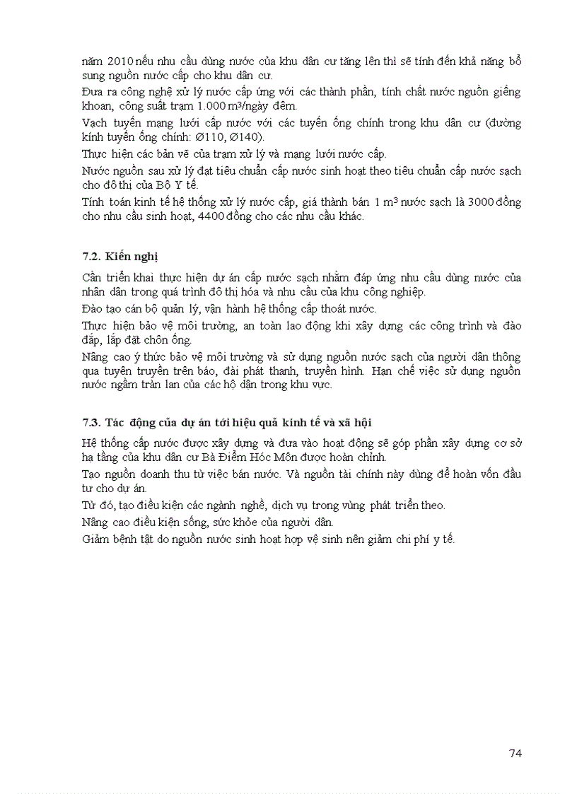 image for page Tính toán thiết kế hệ thống cấp nước cho Khu cư xá Bà Điểm Hóc Môn