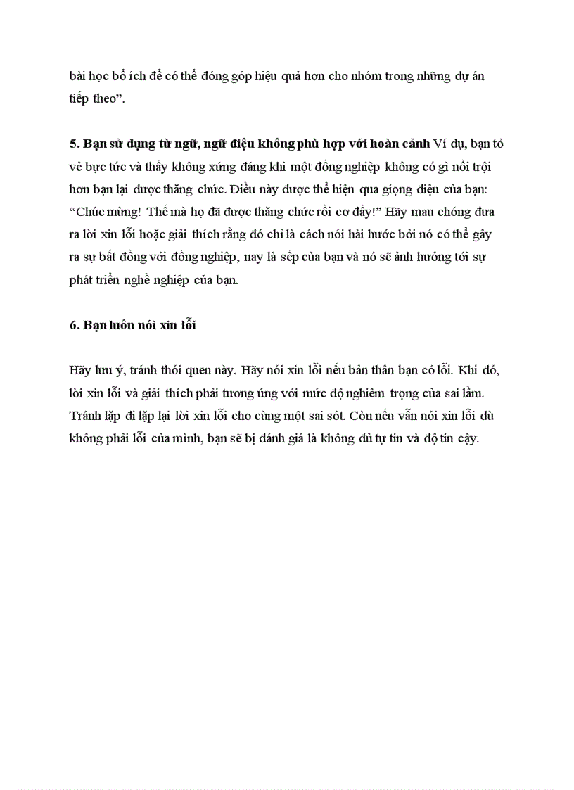 image for page Bí quyết nhận lỗi trong công việc