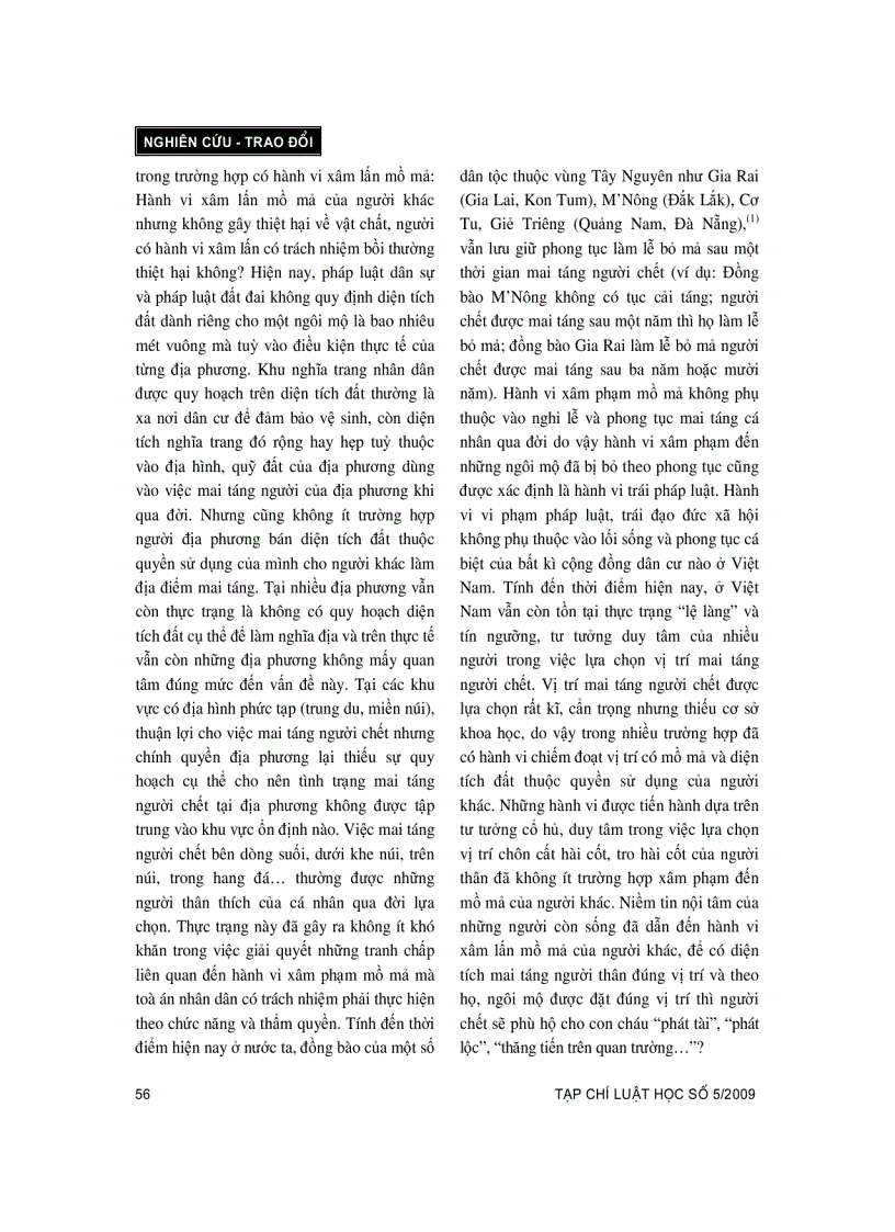 image for page Bồi thường thiệt hại do mồ mả bị xâm phạm