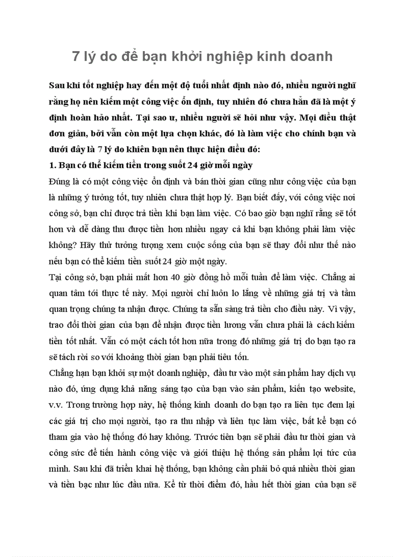 image for page 7 lý do để bạn khởi nghiệp kinh doanh