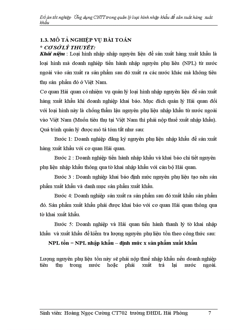 image for page Ứng dụng cntt trong quan lý hải quan loại hình nhập nguyên liệu để sản xuất hàng xuất khẩu